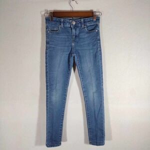 Wonder Nation Jeans Girl's Youth Size 8 Straight Leg Med Wash Adjustable Waist